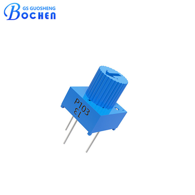 مربع من خلال الثقب واحد الدوران محطم سيرميت محطم الدقة 3362 0.5w 10Ω إلى 5MΩ 1/4 ′′